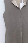 SWAYING/KNIT double-sided slim cardigan vest SW24SS1T48 marl